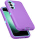for Samsung Galaxy S23 FE 5G Case, Triple Layer Heavy Duty Armor Rugged Shockproof Protection, Purple