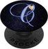 C Blue Moon Heart Space Galaxy Sky - Monogram Initial Letter