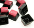 HUYUN 1set FPS Backlit Key Caps Replacement for Corsair Gaming Keyboards, Cherry Key Switches (Red)