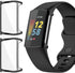 Fitbit Charge 6/5 Screen Protector Case, 2-Pack Soft TPU Rugged Face Cover with Protective Plated Shell