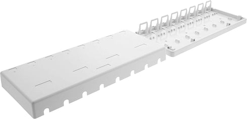 Networx Keystone Jack Surface Mount Boxes, 8 Port, White