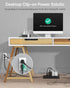 CCCEI 9 45W 4 1.6 inch Desk Clamp Power Strip with Outlets, Desktop Edge Mount Surge Protector with USB-A and USB-C