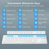SANWA Multi Device Bluetooth Keyboard with Touchpad, Rechargeable Keypad for Laptop, Desktop, iPad/iPhone, Compatible