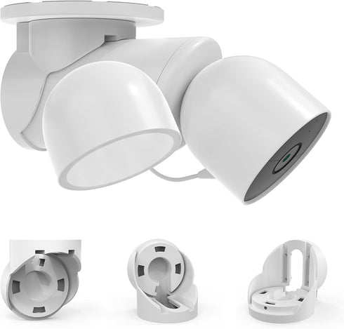 XLTTYWL Nest Flood Light Camera Outdoor Eave Mount Bracket, ABS Protective Case for Google Nest Cam with Floodlight
