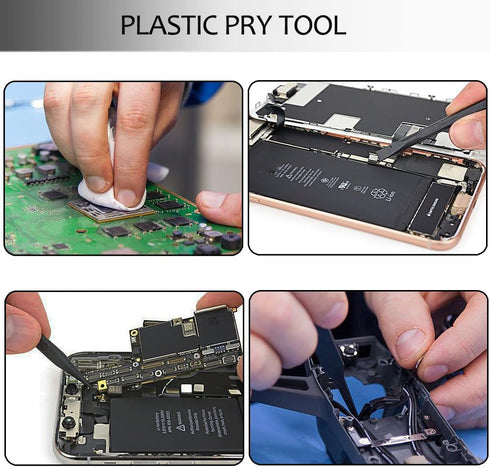Ewparts Spudger Tool Kit Pry Tools for Electronics Repair, Metal Spudger, Plastic Spudger, Tweezers for Laptop