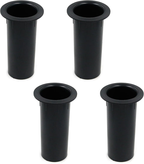 Geesatis 4 pcs Speaker Port Tubes 4.72" x 2" ABS Speaker Box Bass Air Port, Black