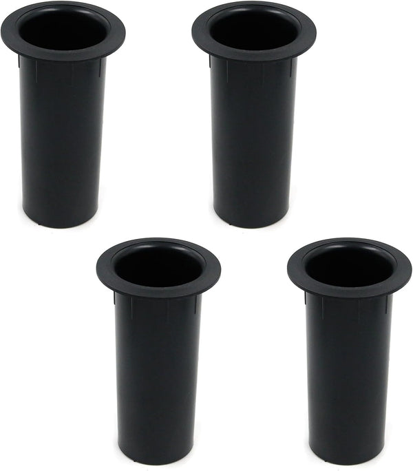 Geesatis 4 pcs Speaker Port Tubes 4.72" x 2" ABS Speaker Box Bass Air Port, Black