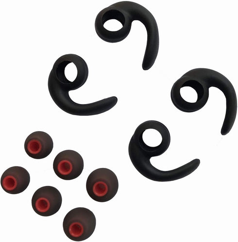 Vezukv Earbuds Replacement Tips Soft Silicone Earbud Locks Sport Grips Earphones Stabilizer Fins