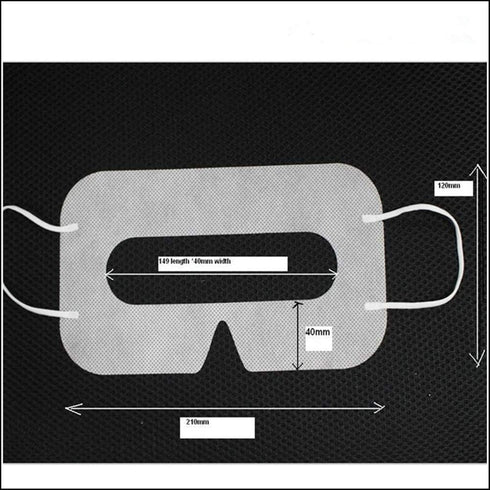 100 Pack White Disposable VR Face Covers, Sanitary Mask Pads for HTC Vive/PS VR/Gear VR/Oculus Rift