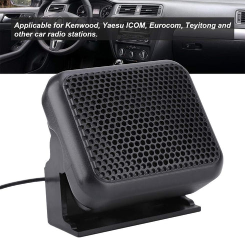 LenTLy NSP100 3W 3.5mm 4m MP3 External Speaker, Wired Speaker with Cable, Black, Portable, Stereo Sound, Compatible