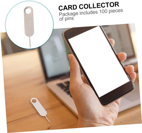 DOITOOL 3sets 100pcs*3 Ejector Pin for Sim Tray Sim Needle Tool Pin Key for Cell Phone Compact and Portable Easy