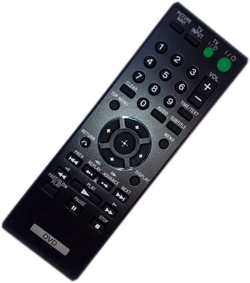 Replaced Remote Control Compatible for Sony DVP-SR101P, DVPSR200B, DVP-NS318, and More CD DVD Players