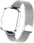 HOPMC Stainless Protective Metal Frame and Steel Mesh Buckle Replacement Band for Redmi Watch 3 Strap