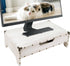 2 Organizer,16 1/2 10 1/4 5 1/8 Ikee Design Wooden Tier Monitor Stand with Drawer,Wood Desktop Stands for Laptop ,TV