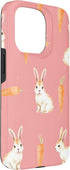 Patternado Studio 15 Cute Bunny Carrot Soft Minimal Animal Spring Design Case for iPhone Pro