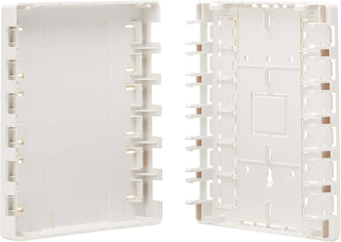 Tripp Lite 12-Port Surface-Mount Box for Keystone Jacks - Additional Breakout Pieces, Mounting Screws Included