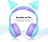 gorsun Bluetooth Kids Headphones with Microphone,Children's Wireless Headsets with 85dB Volume Limited Hearing Protection,Stereo Over-Ear Headphones for Boys and Girls (Purple)
