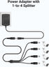 ANNKE Security Power Adapter Supply AC to DC 12V2A with 1-to-4 Splitter Power Cord for CCTV Surveillance Camera DVR