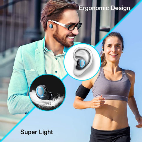 Motast Wireless Earbuds, Bluetooth 5.3, 140H Playtime, HD Stereo Noise Cancelling Earphones with USB-C Charging Case