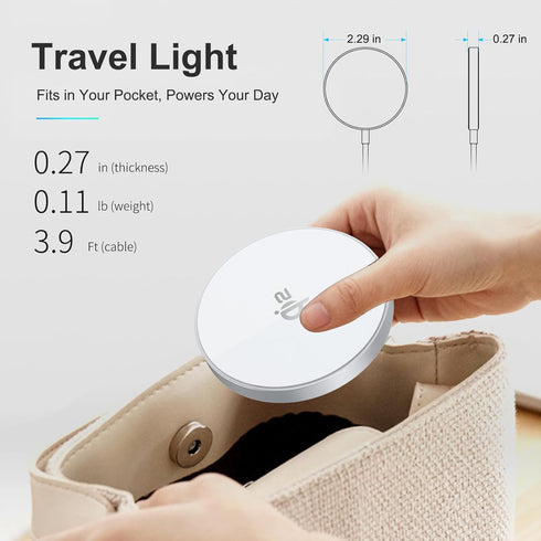 TONKEE Qi2 iPhone,15W 17/16/15/14/13/12 Wireless Charger- Wireless Charger iPhone Charger Pad, Magnetic Charger