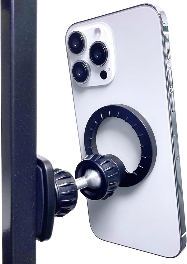 Gym Magnetic Phone Holder Mount for MagSafe, Dual Magnetic Phone Holder for Gym, Compatible with iPhone 15 14 13 12 Pro