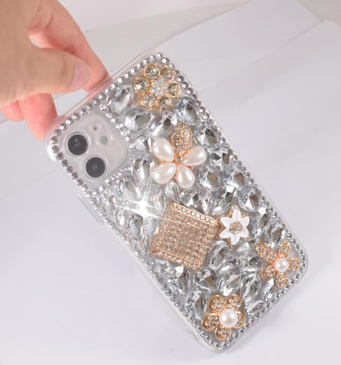 Poowear 12/12 3D 12 iPhone12 6.1" Compatible with iPhone Pro Bling Glitter Case,Luxury Bling Diamond Rhinestone