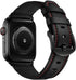 Leather Band for Apple Watch 10 46mm Ultra2 49mm 45mm 44mm 42mm - Vintage Black Strap for iWatch