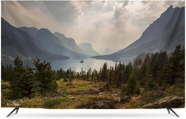 Generic Indoor Landscape Printing TV Cover 32"-85" Dust-proof Polyester TV Screen Protector For
