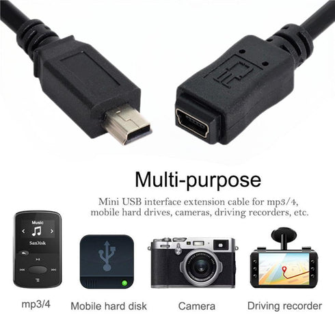 chenyang Mini USB Extension Cable, 4.92FT USB 2.0 Mini USB 5Pin Male to Female