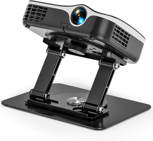 Foldable Projector Stand, 360 Rotatable Projector Mount Stand with 1/4" Screw, 22
