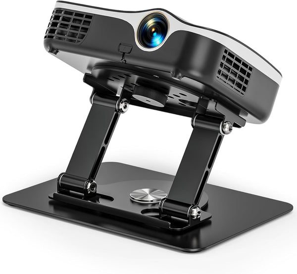Foldable Projector Stand, 360 Rotatable Projector Mount Stand with 1/4" Screw, 22