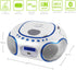 HANNLOMAX HX-309CD Portable CD/MP3 Boombox, AM/FM Radio, Bluetooth, USB Port for MP3 Playback, Aux-in, AC/DC Operated
