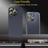 Camera Lens Protector for iPhone 14 Pro & Pro Max, Tempered Glass with Aluminum Alloy Ring - Glitter Gold