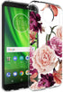 for Moto G7 Case - Slim Shockproof Clear Floral Pattern TPU Back Phone Cover for Motorola Moto G7 / G7 Plus