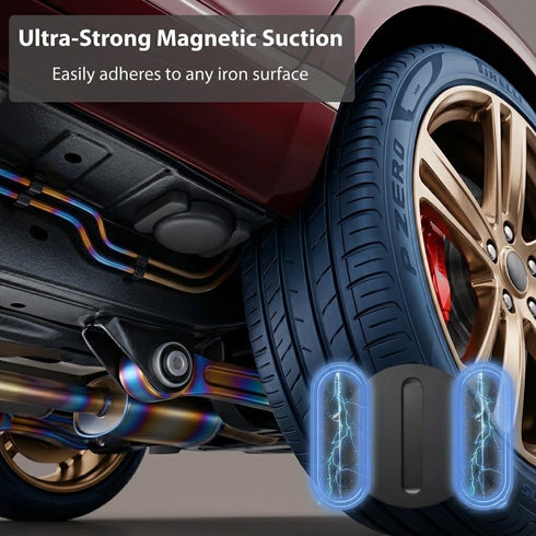 AMZSMT 2 Pack GPS Tracker for Vehicles with Magnetic Case Global Real-Time Bluetooth Tracking Device for Cars Hidden