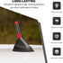 VCYOPN 1.43 Inch Car Short Antenna, Waterproof Carbon Fiber Auto Antenna Replacement Mast with Screws, Aluminum AM/FM