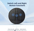 Stylish Mini Round Mouse with Pressure Sensing Reel, Ultra Portable Wireless Connectivity: Wired, 2.4G, Dual Bluetooth,