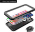 SPORTLINK Waterproof Case for iPhone X/iPhone Xs, Shockproof Snowproof Clear Slim Design (Black)