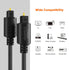6 PS4, 1.8M CableCreation Digital Optical Audio Cable Feet, Fiber Optical Toslink Cable for Home Theater, Sound Bar
