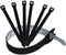 Reusable Cable Ties, 1/2" x 8" for Cable Management, 60 Pack (Black)