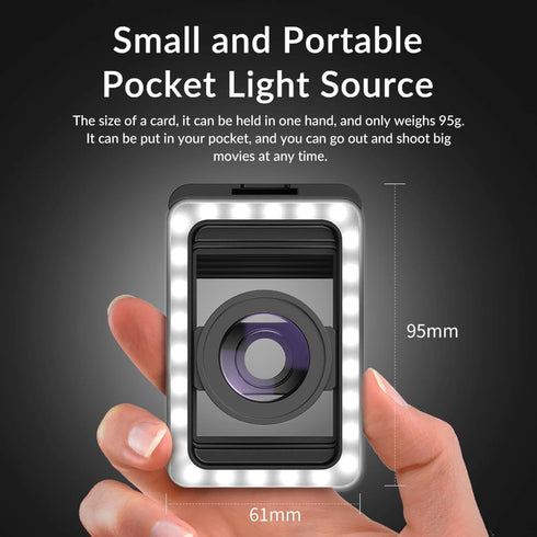 MIAO LAB 15X 15X 17mm 15/15Pro/15Pro Phone Macro Lens with LED Fill Light, Macro Lens + Thread Lens Adapter for iPhone
