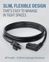 C2G 6FT 90 (24240) Premium Degree Replacement AC Power Cord - Durable Power Cable for TV, Computer, Monitor, Appliance