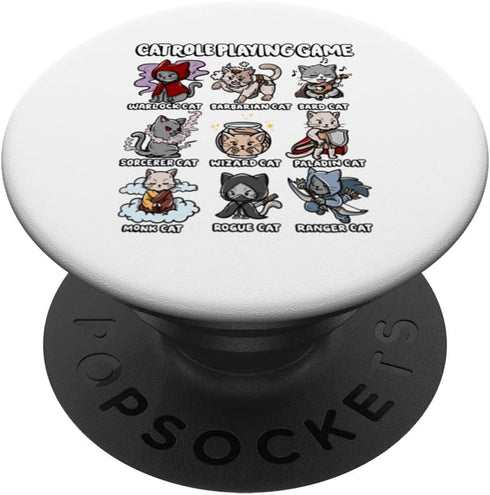 Cat Role Playing Game Cosplayer Costume with Cute Cat PopSockets Standard PopGrip