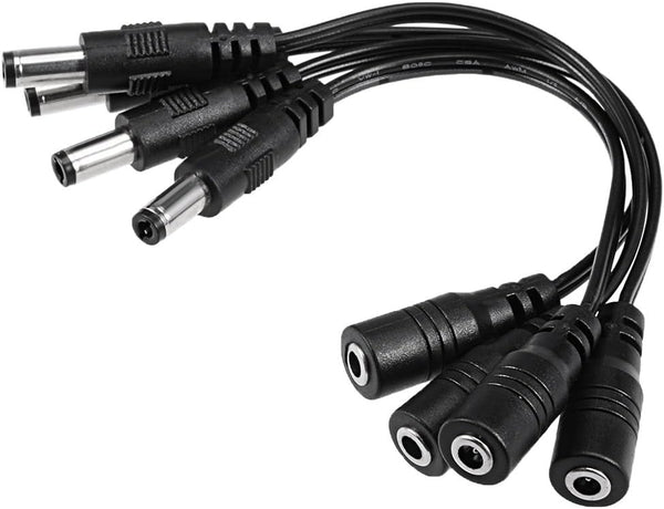 uxcell 16cm Female to Male DC Power Extension Cable Connector for CCTV Security Camera, 4pcs