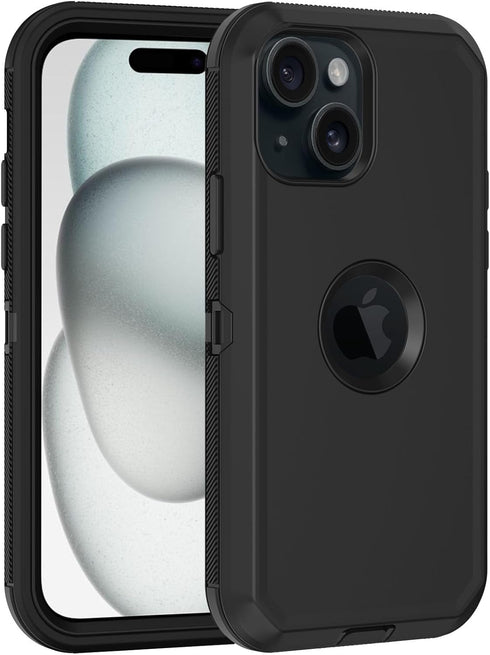 Shop Apple iPhone 15 Case - Heavy Duty, Full Body 3-Layer Rugged, Built-in Screen Protector, Shockproof, Dustproof,