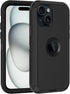 Shop Apple iPhone 15 Case - Heavy Duty, Full Body 3-Layer Rugged, Built-in Screen Protector, Shockproof, Dustproof,
