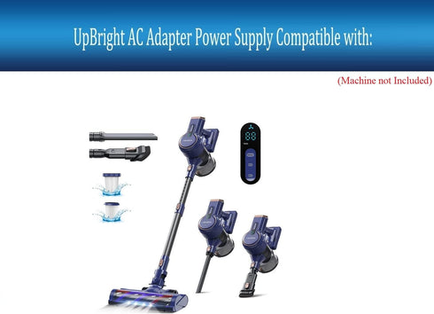 UpBright 30V AC/DC Adapter for Voweek Model VW-VC09 25.9V 2200mAh Li-ion Battery 6 in 1 Stick Vac Lightweight Cordless