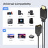 FOINNEX HDMI to DisplayPort Adapter, 4K@60Hz Not-Bidirectional HDMI to DP Male to Female for Computer