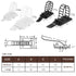 Adhesive Cable Management Clips, 100Pcs Adjustable Nylon Cable Strap Ties with Strong Adhesive Tape for Home Office