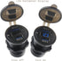 Dual USB Quick Charge 3.0 Port & PD USB C Car Charger Socket, 12V USB Outlet with Voltmeter and Power Switch for Car Boat Marine Truck
